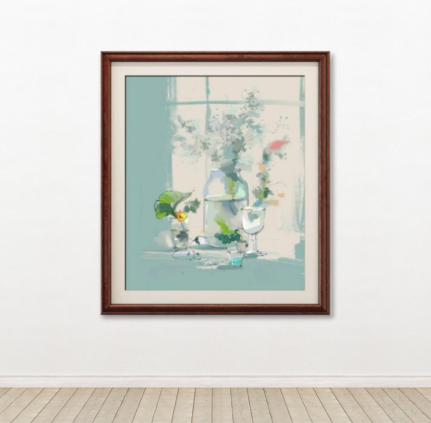 leaves and bottles