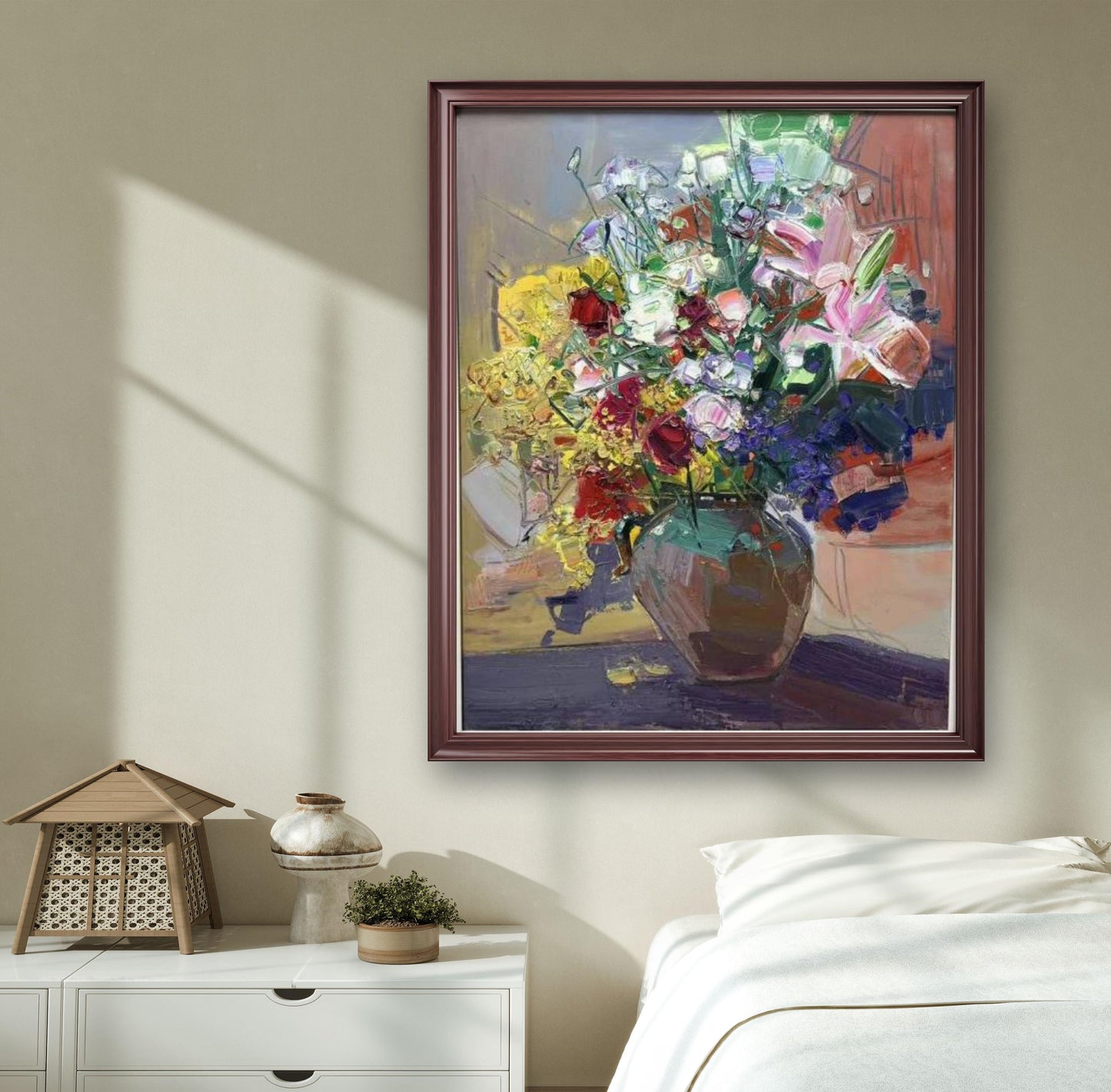 The flowers are quiet and beautiful