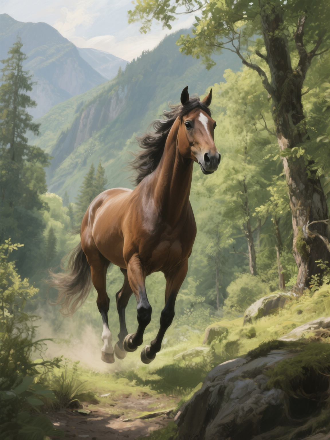 Horse in the Wind