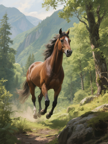 Horse in the Wind