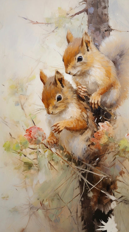 Two squirrels